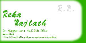 reka majlath business card